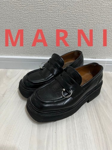Marni leather platform - marni,