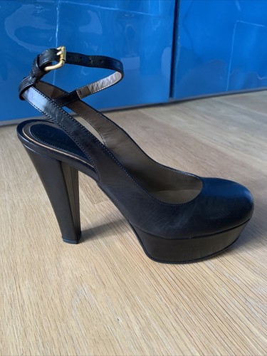 Marni black sling back - black, court