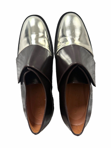 Marni leather slip shoes - marni, slip-on