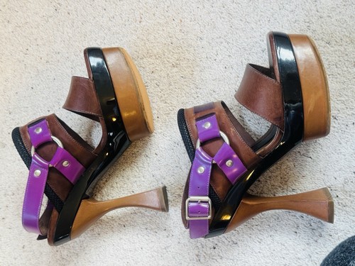 Marni leather platform heels - leather,