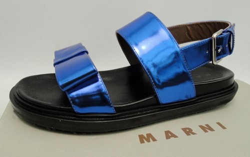 Marni blue leather sandals - marni,